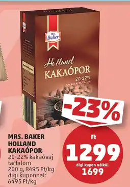 PENNY Mrs. baker holland kakaópor ajánlat