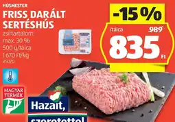 ALDI Húsmester friss darált sertéshús ajánlat