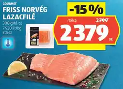 ALDI Gourmet friss norvég lazacfilé ajánlat
