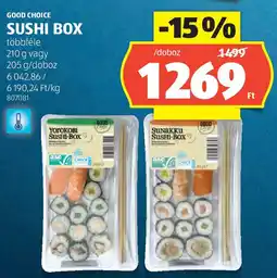 ALDI Good choice sushi box ajánlat