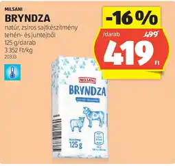 ALDI Milsani bryndza ajánlat