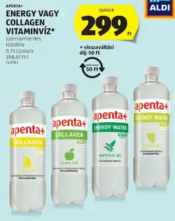 ALDI Apenta+ energy vagy collagen vitaminvíz ajánlat