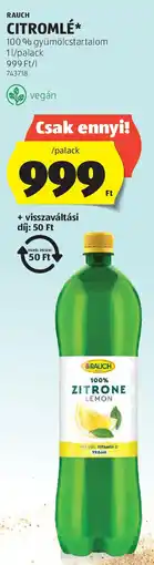ALDI Rauch citromlé ajánlat