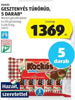 ALDI Kockás gesztenyés túrórúd ajánlat
