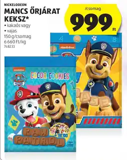 ALDI Nickelodeon mancs őrjárat keksz ajánlat