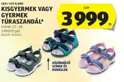 ALDI L&d / lily & dan kisgyermek vagy gyermek túraszandál ajánlat