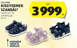 ALDI Lily & dan kisgyermek szandál ajánlat