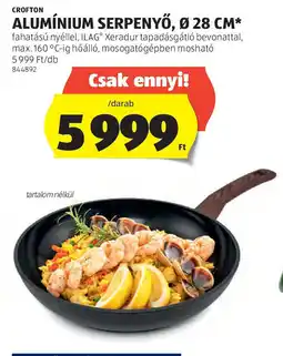 ALDI Crofton alumínium serpenyő ajánlat