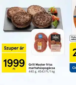 Tesco Grill Master friss marhahúspogácsa ajánlat