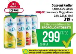 Coop Soproni Radler ajánlat