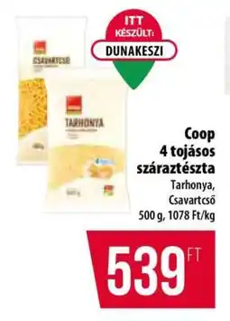 Coop Coop 4 tojásos száraztészta ajánlat