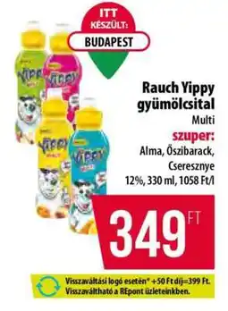 Coop Rauch Yippy gyümölcsital ajánlat