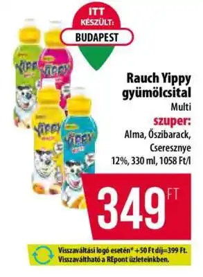 Coop Rauch Yippy gyümölcsital ajánlat