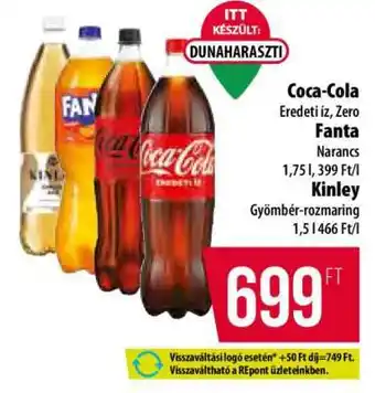 Coop Coca-Cola, Fanta, Kinley ajánlat