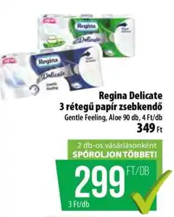 Coop Regina Delicate 3 rétegű papír zsebkendő ajánlat