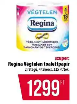 Coop Regina Végtelen toalettpapír ajánlat