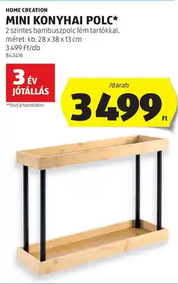 ALDI Home creation mini konyhai polc ajánlat