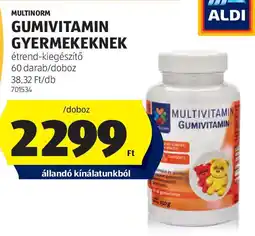 ALDI Multinorm gumivitamin gyermekeknek ajánlat