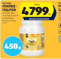 ALDI Multinorm fehérje- italpor ajánlat