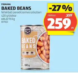 ALDI Primana baked beans ajánlat