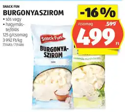 ALDI Snack fun burgonyaszirom ajánlat