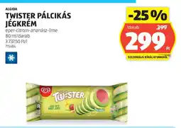 ALDI Algida twister pálcikás jégkrém ajánlat