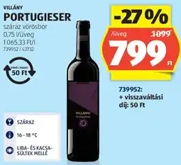 ALDI Villány portugieser ajánlat