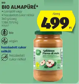 ALDI Bio bio almapüré ajánlat