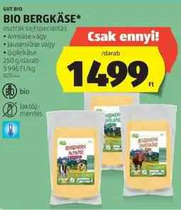 ALDI Gut bio bio bergkäse ajánlat