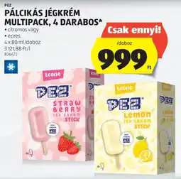 ALDI Pez pálcikás jégkrém multipack ajánlat