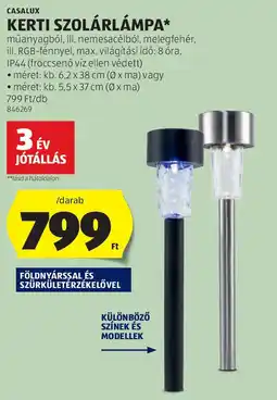 ALDI Casalux kerti szolárlámpa ajánlat