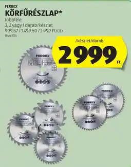 ALDI Ferrex körfűrészlap ajánlat