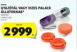 ALDI Romeo utazótál vagy vizes palack állatoknak ajánlat
