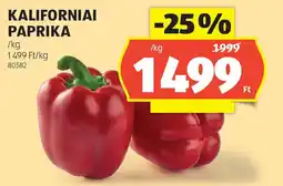 ALDI Kaliforniai paprika ajánlat