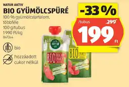 ALDI Natur aktiv bio gyümölcspüré ajánlat
