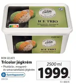 Lidl Bon gelati tricolor jégkrém ajánlat