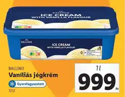 Lidl Ballino vaníliás jégkrém ajánlat