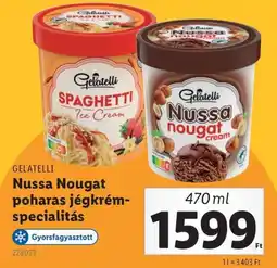 Lidl Gelatelli nussa nougat poharas jégkrém- specialitás ajánlat