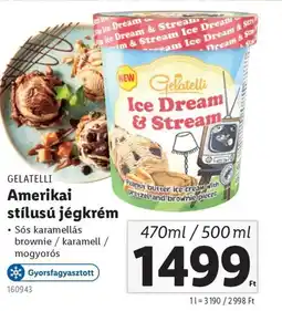 Lidl Gelatelli amerikai stílusú jégkrém ajánlat
