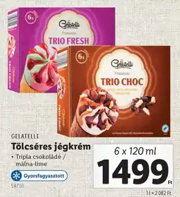 Lidl Gelatelli tölcséres jégkrém ajánlat