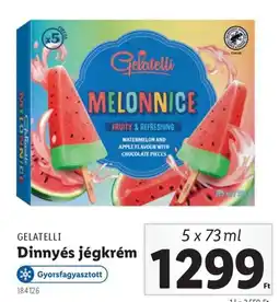 Lidl Gelatelli dinnyés jégkrém ajánlat