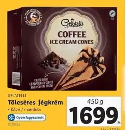 Lidl Gelatelli tölcséres jégkrém ajánlat