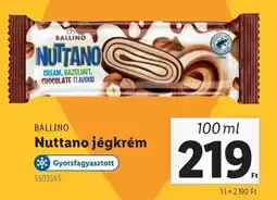 Lidl Ballino nuttano jégkrém ajánlat