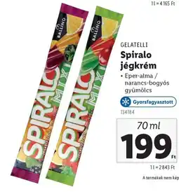 Lidl Gelatelli spiralo jégkrém ajánlat