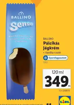 Lidl Ballino pálcikás jégkrém ajánlat