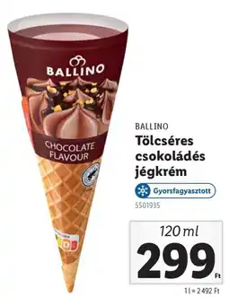 Lidl Ballino tölcséres csokoládés jégkrém ajánlat