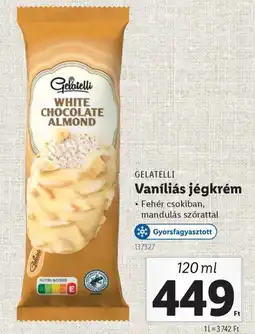 Lidl Gelatelli vaníliás jégkrém ajánlat