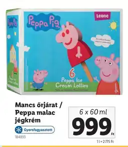 Lidl Mancs őrjárat / Peppa malac jégkrém ajánlat