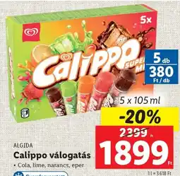 Lidl Algida calippo válogatás ajánlat