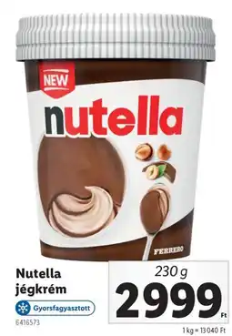 Lidl Nutella jégkrém ajánlat